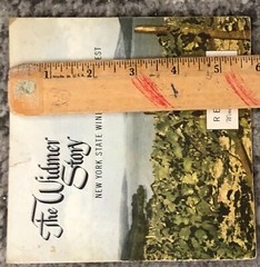 NYS WINES BOOKLET 1950&rsquo;s Vintage Original The Widmer Story New York State Wine