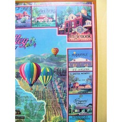 Napa Valley Wine Country Framed Poster Print Sutter Home Clarion Beringer & More