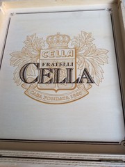 Vintage Fratelli Cella Wooden Wine Box 3-Bottle Gift Pack Edition Rope Handle