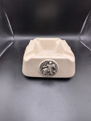 Vintage French Champagne Taittinger Reims Large 8” Ceramic Ashtray – see pics