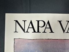 Vintage 1985 Napa Valley Wine Festival Earl Thollander Framed Poster 20×26
