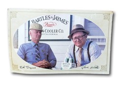 Vintage Bartles & Jaymes Cardboard Advertising Sign 21.5&Prime;x13.5&Prime; Wine Cooler Bar