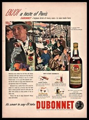 1946 WINE 2 AD LOT Dubonnet La Rotonde Paris and Garrett&rsquo;s Virginia Dare