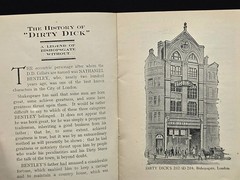 1930&rsquo;s Dirty Dicks Ye Olde Port Wine House – London Promotional History Booklet