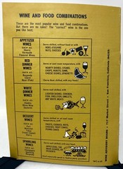 Vintage 1969 California Wine Advisory Board Combination Recipes San Francisco CA