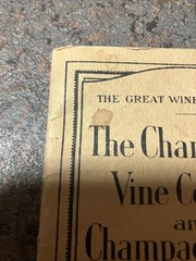 1920s Champagne Vine Country And Champagne Wine Reims, France Heidsieck Monopole