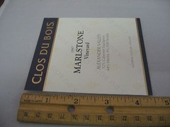 1997 Clos du Bois Marlstone Vineyard Wine Label Alexander Valley Red Blend