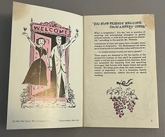 Vintage Taylor Wine Company Recipe Booklet Mixed Drink Bartender Guide 1970