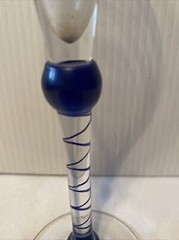 Martini & Rossi Asti Champagne Flute Glass Millennium 2000 Flared Design 9.5”