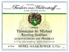 1970&rsquo;s-80&rsquo;s Freiherr Thornicher St. Michael German Wine Label Original S18E