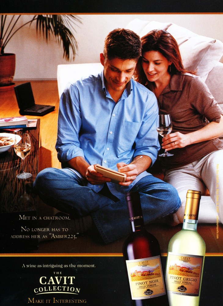 CAVIT WINE AD #4 RARE 2002 OUT OF PRINT