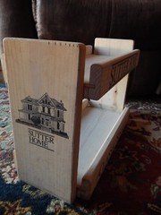 Sutter Home Wines ~ Classic Singles ~ Dual Rack WOOD STORE DISPLAY Ltd Promo