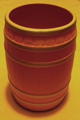 VERY RARE NEW – WOODBRIDGE THIN WALL CERAMIC WINE BARREL POT BY ROBERT MONDAVI