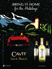 CAVIT WINE AD #5 RARE 2015 OUT OF PRINT