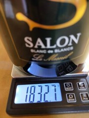 Magnum 1.5 L Size SALON 2012 (empty) Glass Bottle With Wood Box Champagne