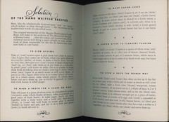 Vintage RECIPE BOOK Martha Washington George Frances Park Custis TAYLOR WINE
