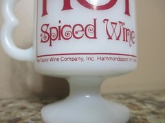 Vintage Taylor Lake County Hot Spiced Wine Milk Glass Pedestal Mug – New York