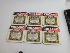 Original Coaster Cinzano Vermouth Francesco Brazil / Italy 1 SET 6pcs Beer
