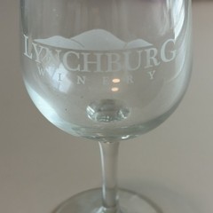 Lynchburg Winery Clear Stemmed Wine Glass Advertising Wine Theme