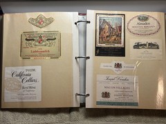 A LOT OF OVER 200 VINTAGE WINE AND LIQUOR BOTTLE LABELS