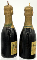 Vintage Dry Monopole Brut Champagne 5” Candles Wine Bar Man Cave Promo Advertise