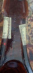 Julius Wile Sons & Co. New York Advertising Brown Glass Liqueur Bottle Ashtray