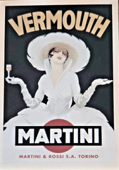 Martini Vermouth Rossi Advertising Postcard Reprint Next Day Shipping