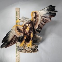 RARE Barsottini Bald Eagle Whiskey Decanter 1970 Ltd. Ed. Vino Rosso 1976 BANFI