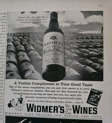 1957 Widmer&rsquo;s Wines New York State Good Taste vintage ad