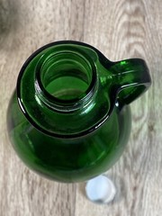 Vintage Green Glass White Wine Jug Italian Swiss Colony Chablis from California