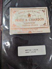 Vintage Restaurant Wine Book Menu-40 Labels