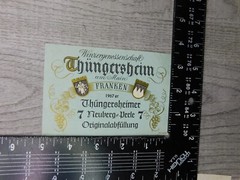Winzergenossenschaft Thüngersheim am Main Franken Neuberg German VTG Label Wine