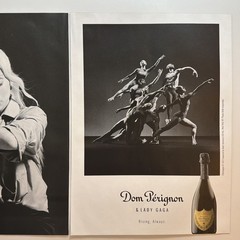2023 Dom Perignon x Lady Gage 2pg PRINT AD Champagne Modern Dance Mario Sorrenti