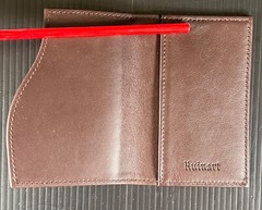Ruinart Champagne Brown Leather Card Case Wallet & Giftbag – Luxury