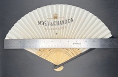 Moet & Chandon Champagne Folding Sensu Hand Fan – Bamboo and Paper