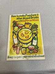 Vintage How To Make Punches And Other Mixed Drinks With California Wine 1960s