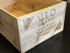 Veo Grande Wood Wine Box Crate Cabernet Sauvignon Chile