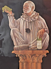1990 Print Ad BOLLA Italian Wine Happy Clown Magazine Page Bar Pinup