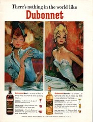 A FULL PAGE AD FOR DUBONNET FROM AN ISSUE OF PLAYBOY