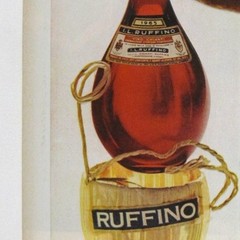 Ruffino Chianti 1965 Italian Wine Vintage Print Advertisement Straw Wrapped