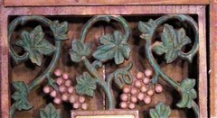 Vintage Ernest & Julio Gallo Chenin Blanc Filigreed Wooden Vine Display Crate