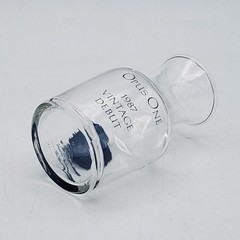 Opus One Wine 1987 Vintage Debut Glass Carafe Decanter Small 3oz 3 3/4in EUC