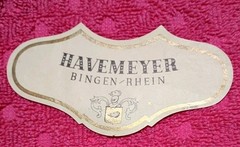 1967 Wine Label Set: Havemeyer Moselle « Cröver Nacktarsch » Bingen Rhein Germany