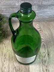 Vintage Green Glass White Wine Jug Italian Swiss Colony Chablis from California