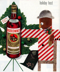 1950 Dubonnet Aperitif Wine Magazine Print Ad Lot Art Deco