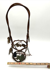 Metal Wine Bottle Holder Grapevine Designs Braided Wire