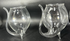 Vintage Wino Sippers Novelty Wine Glasses Original Box Great Fun Graphics