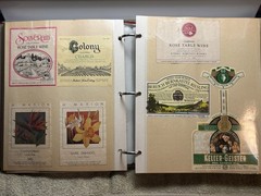 A LOT OF OVER 200 VINTAGE WINE AND LIQUOR BOTTLE LABELS