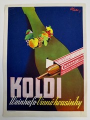 RARE Vintage Advertising Poster for KOLDI WINE YEAST – Czech