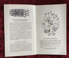 Vintage 1958 The Taylor Wine Co Wines for Everyday Enjoyment Cookbook pamphlet